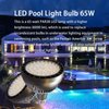 LED Pool Light Bulb 65W 120V 6500lm 6500K Daylight White Replacement up to 300W-900W Inground Pool Light Traditionnal Bulb Replacement for Most Pentair Hayward Light Fixtures