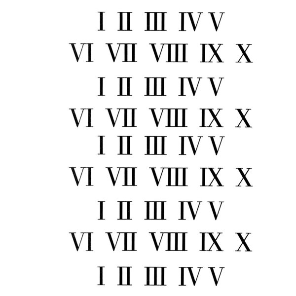 AwwwCos Roman Numerals Numbers Number Halloween Cosplay Temporary Tattoos Tattooing Body Stickers Makeup Kit