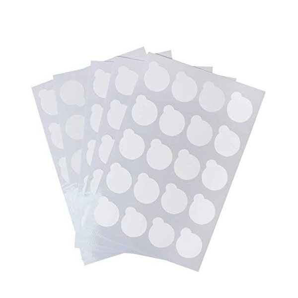LASSUM 100 Pieces Disposable Eyelash Glue Holder Pallet Waterproof Sticker 2.5cm Eyelash Extension Glue Pad