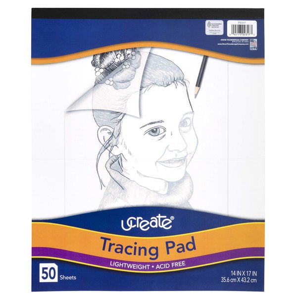 Pacon 2317 Art1st Parchment Tracing Paper, 14 x 17, White, 50 Sheets