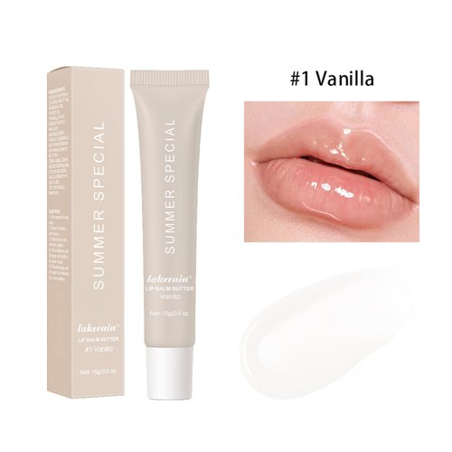 Summer Special Lip Butter Balm - Ultra-Hydrating, Nourishing Lip Care with Natural Ingredients, Shea Butter & Olive Butter, Soothes & Softens Dry Lips (#1 Vanilla, 0.5 Fl Oz (Pack of 1))