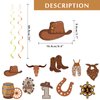 Cowboy Party Decorations My First Rodeo Birthday Party for Boy Supplies Western Theme Party Supplies Hanging Swirls Foil Cowgirl Birthday Decorations for Wild West Farm Country Party