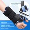 Velpeau Carpal Tunnel Wrist Brace with Thumb Stabilizer Night Support, Completely Stabilizes Wrist Thumb Joint, Pain Relief for Tendonitis, De Quervain's Tenosynovitis, Arthritis (Reg, Right Hand, M)
