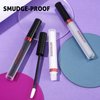 BADCOLOR 3 Colors Matte Liquid Lipstick Set, 24-Hour Smudge Proof Permanent Dark Lipstick Waterproof Velvet Nonstick Cup Stain Lip Gloss Set, Halloween Makeup Lip Gloss Gift - Black, White, Grey