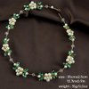yuruyi Floral Crown Garland for Women, Adjustable Flower Crown Hair Wreath Headbands for Wedding Festival Floral Handpiece, Hair Accessories for Girls (Green, Adjustable)
