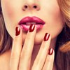 XEAOHESY 16 Sheets 224 Pieces Crimson Solid Color Nail Polish Stickers, Self-Adhesive Nail Polish Strips, Red Nail Wraps, 4 x 2.2inch