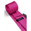 Mens Solid Pink Tie Classic 3.4" width Necktie and Pocket Square Set with Gift Box by HISDERN,Deep Pink,One Size