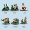 MEIEST Mini Animals Building Blocks Set,Land Animal Themed Collection Construction Building Bricks Toy,Cute Home Decors,6+(Panda)