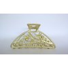 Generic Matte gold metal tree branches hair claw clip jaw clip