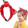 HIFANMM Back to School Headband Red Pencil Hair Accessories for Women Girls Stripe Pen Big Bowknot Hair Decoration Students Teachers Outfits Non Slip Hair Band First Day of School Supplies 1 Pcs