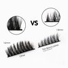 3D Clear Band False EyeLashes Natural Look Cat Eye Wispy Fake lashes Short Supernatural Cross Soft Reusable Lashes 7 Pairs-Happy Heartbeat(No.203)