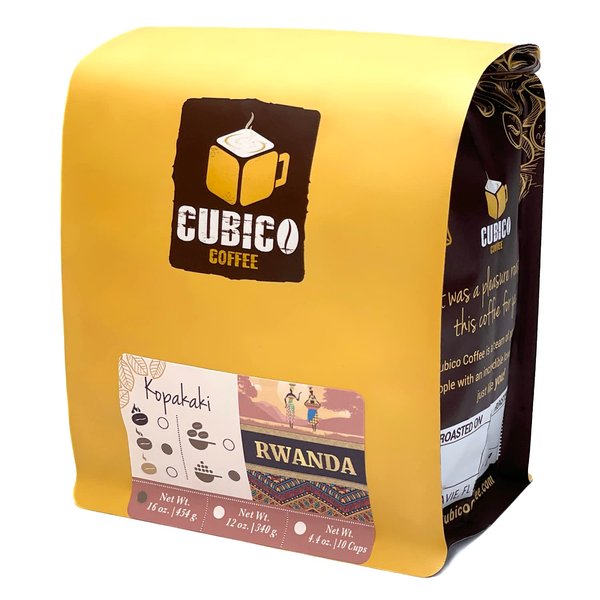 Rwanda Kopakaki Coffee - Ground Coffee - Freshly Roasted Coffee - Cubico Coffee - 16 Ounce (Single Origin Rwandan coffee)