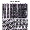 Uranian DIY Cluster Eyelash Extensions 110pcs Individual Lashes Black Natural D Curl Faux Mink Lashes 10-14mm Mix Length Clusters False Eyelashes for Women and Girls