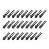 26 Pcs 1.8 Inches Hair Clips Hairdressing Double Prong Curl Clips Black Metal Alligator Styling Clips for Salon Hair Extensions