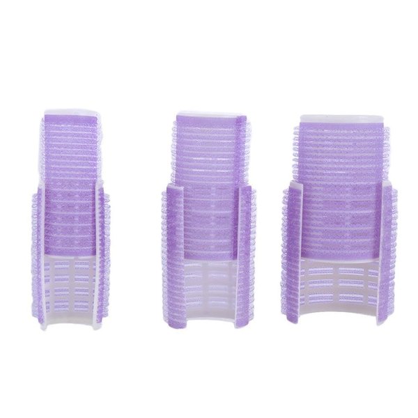 6Pcs Plastic Hair Rollers Double-Layer Bangs Hair Curlers Roller Self-Adhesive Hair Volume Hair Styling Tools Magic Women DIY Makeup Tools