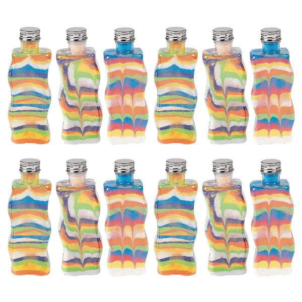 Wavy Sand Art Bottles (1Dz) - Crafts for Kids and Fun Home Activities