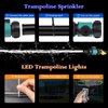 Trampoline Sprinkler for Kids with 39.4ft LED Trampoline Lights 39 ft Long Outdoor Trampoline Water Sprinkler with Remote Control Trampoline Rim LED Light for Outdoor Water Games Yard (Water Whirl)