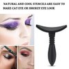 Eyeshadow Crease Line Kit Eyeshadow Stamp Crease Silicone Eyeshadow Stamp Crease Fashion Lazy Eye Shadow Applicator Eye Contour Makeup Tool (Black)
