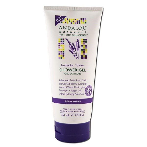 Andalou Naturals Lavender Thyme Shower Gel, Pack of 3