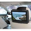 Qenker DVD Player Headrest Mount Holder Portable DVD Player Mount Car Back seat Headrest Holder for Swivel & Flip Portable DVD Player 7 inch to 12 inch - Black
