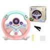 XHSP Steering Wheel Toy with Lights Music, Simulated Driving for Toddlers Pretend Play Toy Adsorption Driving Wheel for Kids (Style 1)