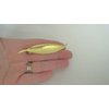 Gold or silver metal leaf alligator hair clip for fine thin hair (Primary color: Gold)