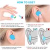 Reusable Silicone Ear Plugs, Waterproof Noise Cancelling EarPlugs for Sleeping, Mowing, Swimming, Airplanes, Concerts