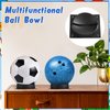 7 Pieces Bowling Sanding Pads Cup Set, Including 6 Resurfacing Polishing Kit Bowling Ball Grit Pads Bowling Ball Cup Bowling Ball Stand Bowling Ball Holder for Bowling Sports Ball Cleaning Display