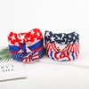 Fulasiteu 6pcs 4th of July Headband for Women, Fourth of July Red White and Blue Knotted Wide Top Knot American Flag Patriotic Headbands, 4th of July Accessories Memorial Independence Day Party Favors