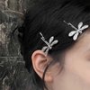 Iaceble Boho Dragongly Hair Clip Pins Dragongly Bobby Pin Minimalist Metal Hair Barrette Clip Silver Hair Pins Clip Dragonfly Sied Clip Hairpin Decorative Hair Accessories for Women and Girls