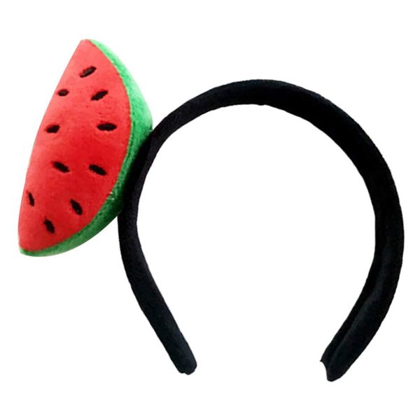Sluswallow Watermelon Hair Ornament Cute Girls Watermelon Strawberry Plush Headband Hairband Hair Hoop Accessory, Women's Fashion Headbands, Hair Accessories