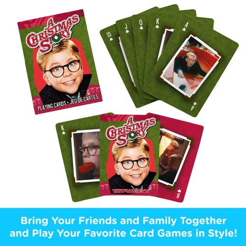 AQUARIUS A Christmas Story Playing Cards - Christmas Themed Deck of Cards for Your Favorite Card Games - Officially Licensed Christmas Story Merchandise & Collectibles