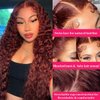 #33 Reddish Brown Water Wave Lace Front Wigs Human Hair 12 Inch 4X1 Hd Transparent Lace Closure Wig Pre Plucked With Baby Hair Glueless Brazilian Virgin Hair Chestnut Brown Wig For Black Women