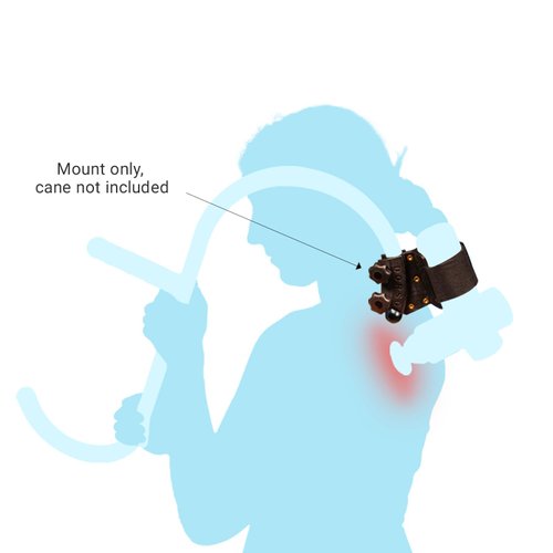 Dorso Mount for Use with Percussion Massage Guns to Extend Reach