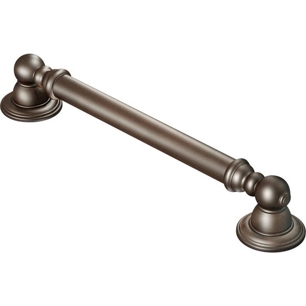 Moen YG5412ORB Kingsley Safety 12-Inch Stainless Steel Traditional Bathroom Grab Bar, Oil-Rubbed Bronze