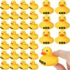 Leitee Ducks for Ducking You've Been Ducked Rubber Ducks Mini Ducks Bulk Yellow Duck Rubber Duckies Yellow Ducky for Bath Toys Birthday Game Pool Party Favors(48 Pcs, Cute)