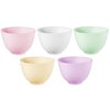 3.3 Inch Silicone Facial Mask Mixing Bowl for Facial Mask, Mud Mask and Other Skincare Products Medium Multi colored 5 Pcs.