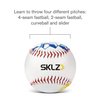 SKLZ Pitch Training Baseball with Finger Placement Markers, White, 1