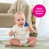Edushape My First Shakers Basic Shapes - Vibrant Baby Maracas with Soothing Sound - Musical Egg Shakers for Babies - Grasping and Teething Rattle Toys - Enhances Tummy Time, Sensory Development