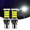 cerfioo 4 PCS LED Reverse Light Bulb, 360 Degree Lighting, 6500K 800LM Car Turn Signal Bulbs, T15 4014 45SMD High Brightness Brake Light for Most Cars Trucks RVs (White)