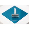 Merkur 3-Piece Double Edge Safety Razor, Chrome-Plated 42001, 1 Count (Pack of 1)