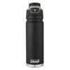 Coleman AUTOSEAL FreeFlow Stainless Steel Water Bottle, Black, 24 oz