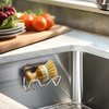 Sponge Holder for Kitchen Sink with Suction Cups - Sink Caddy Organizer for Sponges, Scrubbers, Dish Brush, Soap - Bathroom, Kitchen Sink Accessories & Essentials - 304 Stainless Steel, NeverRust