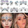 GLARYYEARS Face Gems, 10-Pack Face Jewels Temporary Tattoo Stickers, Face Jewelry Rhinestones Diamonds Crystals, Rave Accessories for Festival Holiday Costumes & Makeup