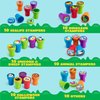 100 Pcs Assorted Stamps for Kids Self-Ink Stamps (50 Different Designs, Dinosaur, Zoo Safari Stampers) for Party Favor, Carnival Prizes, School, Easter Egg Stuffers, Halloween, Christmas