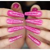 MISUD 24Pcs Pure Color Extra Long Ballerina Acrylic Nails Coffin False Nails Long Press on Nails Glitter Artificial Nail Tips with Sticker Nail File Wood Stick