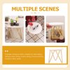 NUOBESTY Dollhouse Table Miniature Coffee Table Wooden Mini Circle Table Model 1:12 Miniature Furniture Scenes Decoration