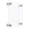 Displays2go 6" x 6" Eco-Friendly DIY Office Sign, Recycled Acrylic, Stainless Steel Standoffs - Clear (EDSIGN66)
