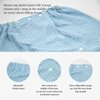 TOCOHO Microfiber Waffle Weave Hair Towel and Bath Wrap Towel Set for Women- Adjustable Soft Shower Body Wraps with Hair Turban, Super Absorbent to Quick Drying Hair and Body (Light Blue)