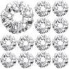 12 Pack Disco Ball Sequin Hair Scrunchies Last Disco Bachelorette Party Favors Silver Metallic Hair Bobbles Elastics Ponytail Holders Mirror Disco Ball Retro 70s 80s 90s Disco Party Bridal Shower
